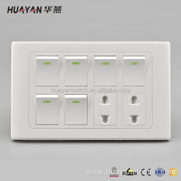 Fireproof Wall Switch Socket Electrical Switch and Socket